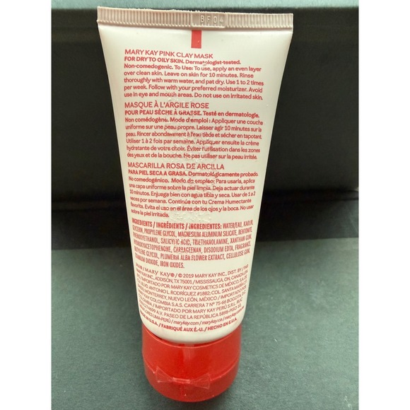 Mary Kay Pink Clay Mask for Dry Oily Skin 3 oz 85g New - Picture 2 of 2